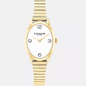 Coach Gold Watch with White Face